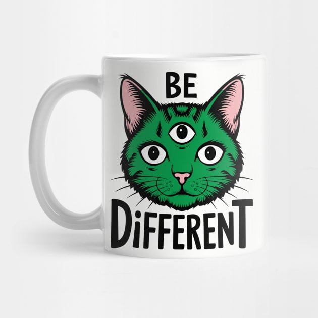 Be Different Personality Ironic Motivation Trippy Humor by Anticorporati